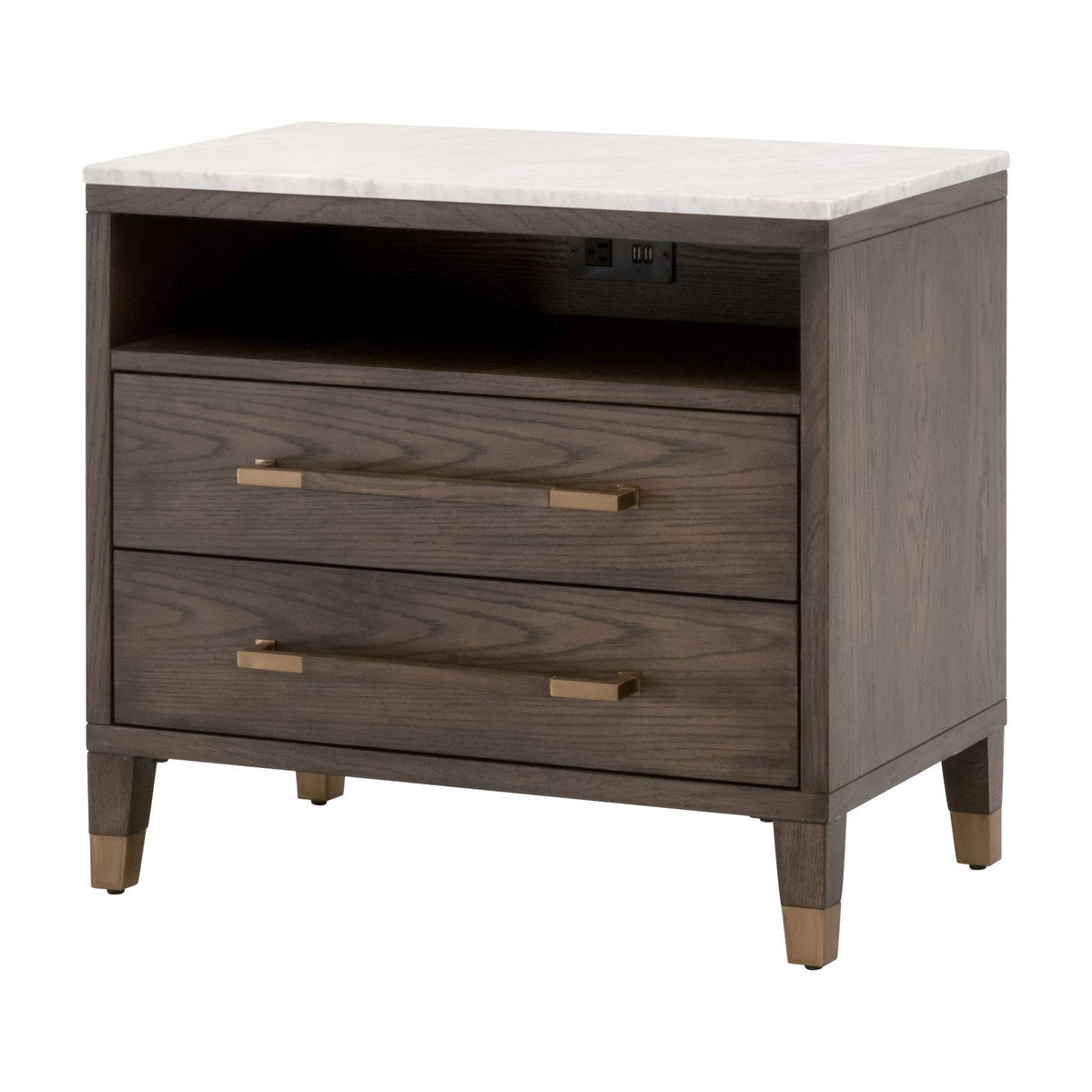 Essentials For Living 5250.DB-OAK/BIA Cambria 2-Drawer Nightstand