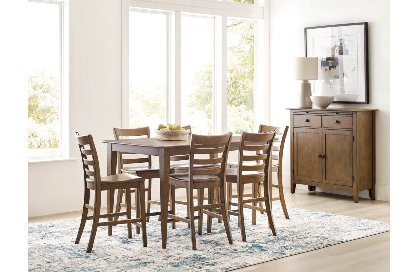 Kincaid Furniture 317-692L Tall Ladderback Chair, Latte Kincaid Furniture 317-692L Tall Ladderback Chair, Latte