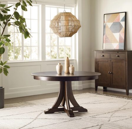 Kincaid Furniture 317-706M 54" Round Quad Table, Mocha Kincaid Furniture 317-706M 54" Round Quad Table, Mocha