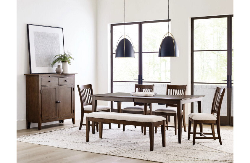 Kincaid Furniture 317-745M 80" Rectangular Leg Table, Mocha Kincaid Furniture 317-745M 80" Rectangular Leg Table, Mocha