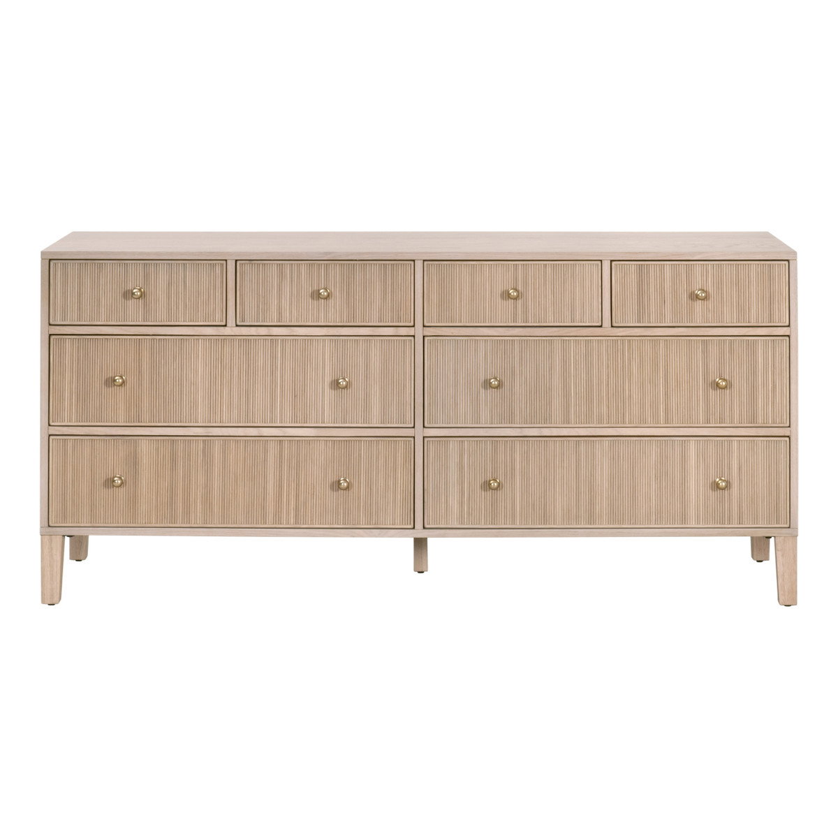 Essentials For Living 5258.NAT-OAK Highland 8-Drawer Double Dresser Essentials For Living 5258.NAT-OAK Highland 8-Drawer Double Dresser