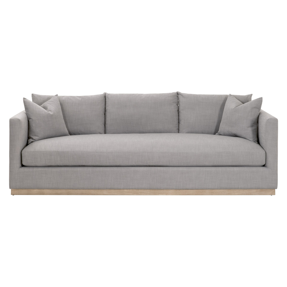 Essentials For Living 6607-3.PSTL/NG Siena 96″ Plinth Base Sofa