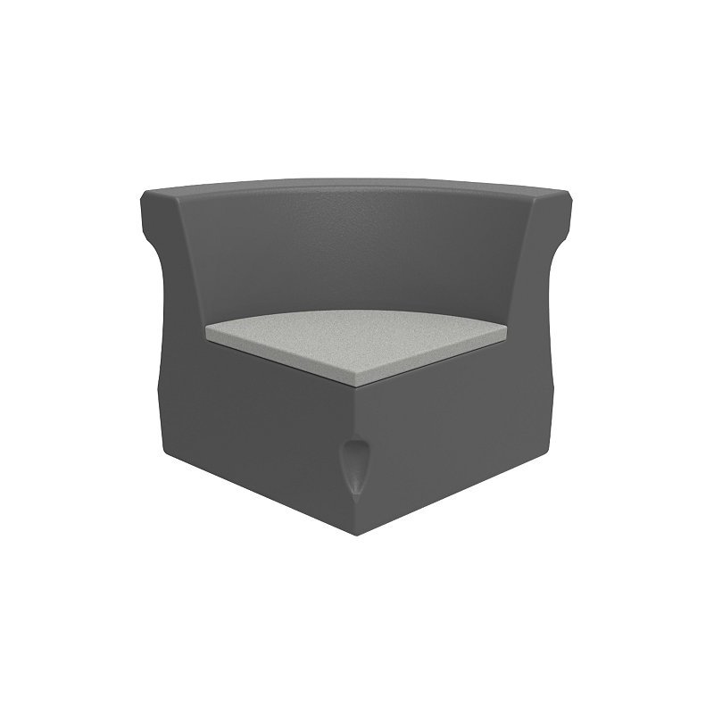 Tropitone 3B181005CC Radius Curved Corner Module with Seat Pad