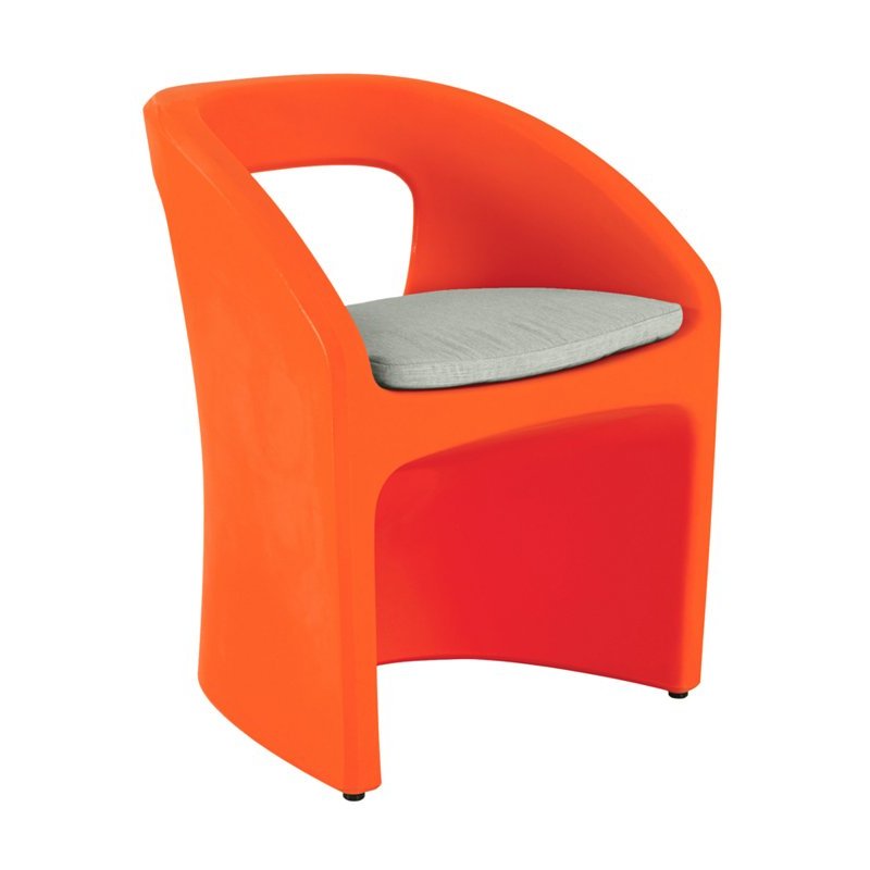 Tropitone 3B172405WT Radius Dining Chair with Seat Pad and Weight Tropitone 3B172405WT Radius Dining Chair with Seat Pad and Weight