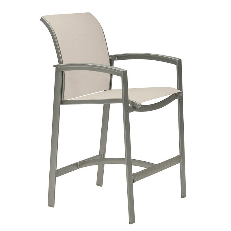 Tropitone 461126 Elance Relaxed Sling Stationary Bar Stool
