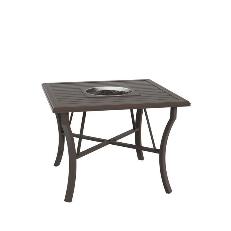 Tropitone 401158FTGL-34 Fire Square Banchetto 48 inch Counter Height Gel Table