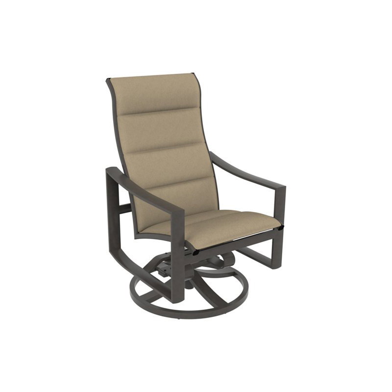 Tropitone 381570PS Kenzo Padded Sling High Back Swivel Rocker