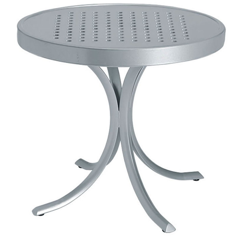 Tropitone 1882SB Boulevard Tables Patterned Aluminum 20 inch Tea Table