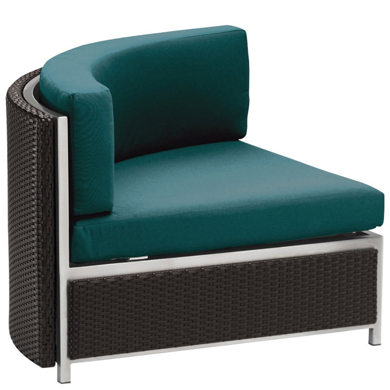 Tropitone 591010CC Cabana Club Aluminum Woven Curved Corner Module