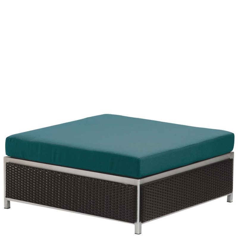 Tropitone 591017SO Cabana Club Aluminum Woven Square Ottoman