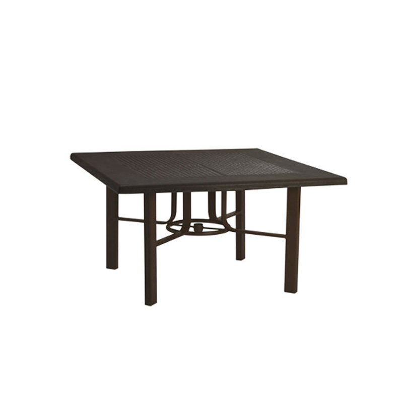 Tropitone 730562SWB Venice Teak Umbrella Chat Table Base for 45 inch Square Top