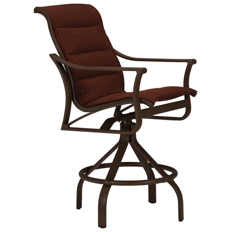 Tropitone 161127PS-28 Corsica Padded Sling Swivel Bar Stool