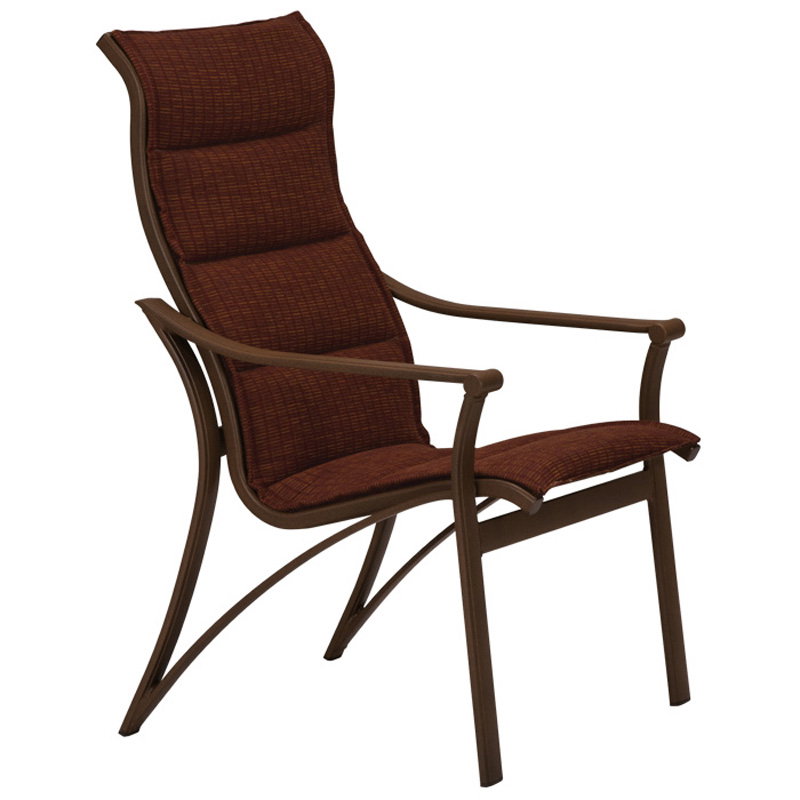 Tropitone 161101PS Corsica Padded Sling High Back Dining Chair Tropitone 161101PS Corsica Padded Sling High Back Dining Chair