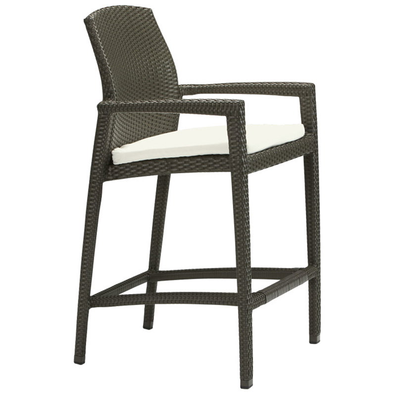 Tropitone 36082605 Evo Stationary Bar Stool with Pad Tropitone 36082605 Evo Stationary Bar Stool with Pad
