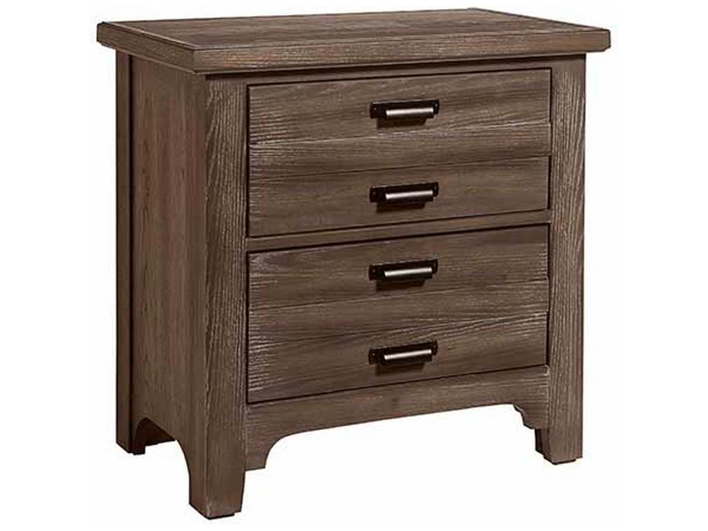 Vaughan Bassett 740-227 Bungalow Home Night Stand 2 Drawer Folkstone