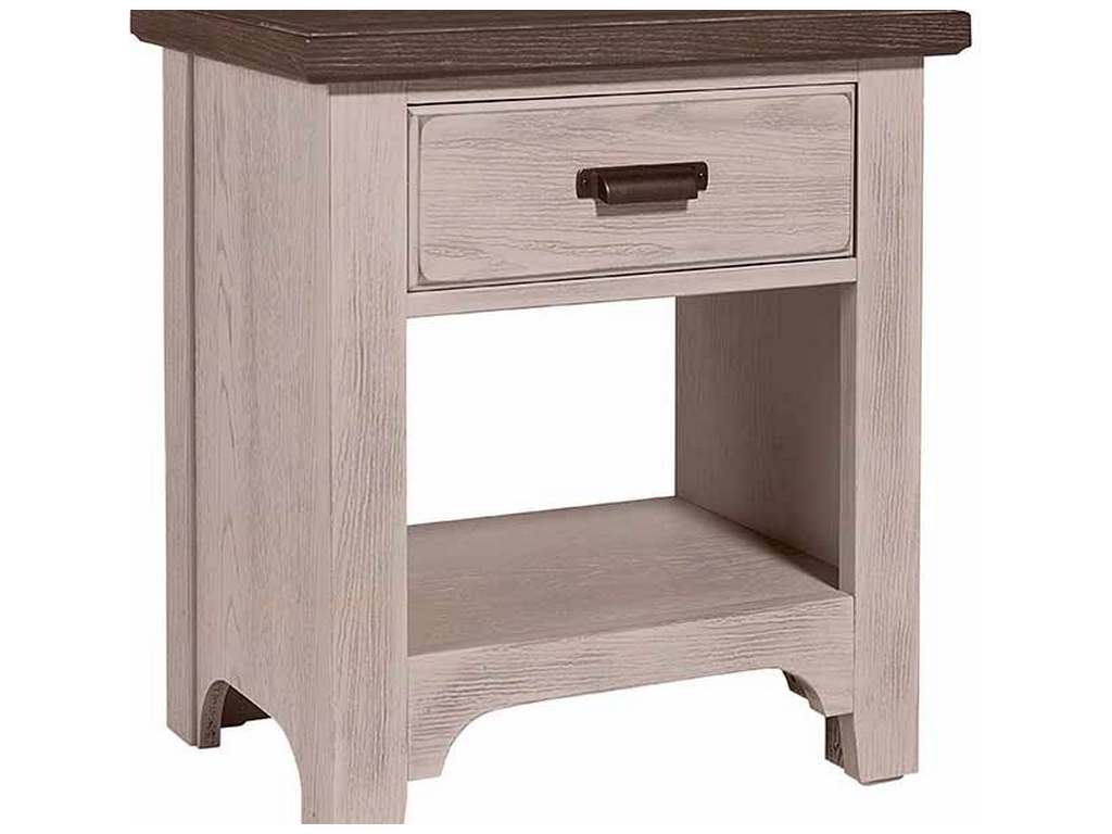 Vaughan Bassett 741-226 Bungalow Home Night Stand 1 Drawer Dover Grey Two Tone