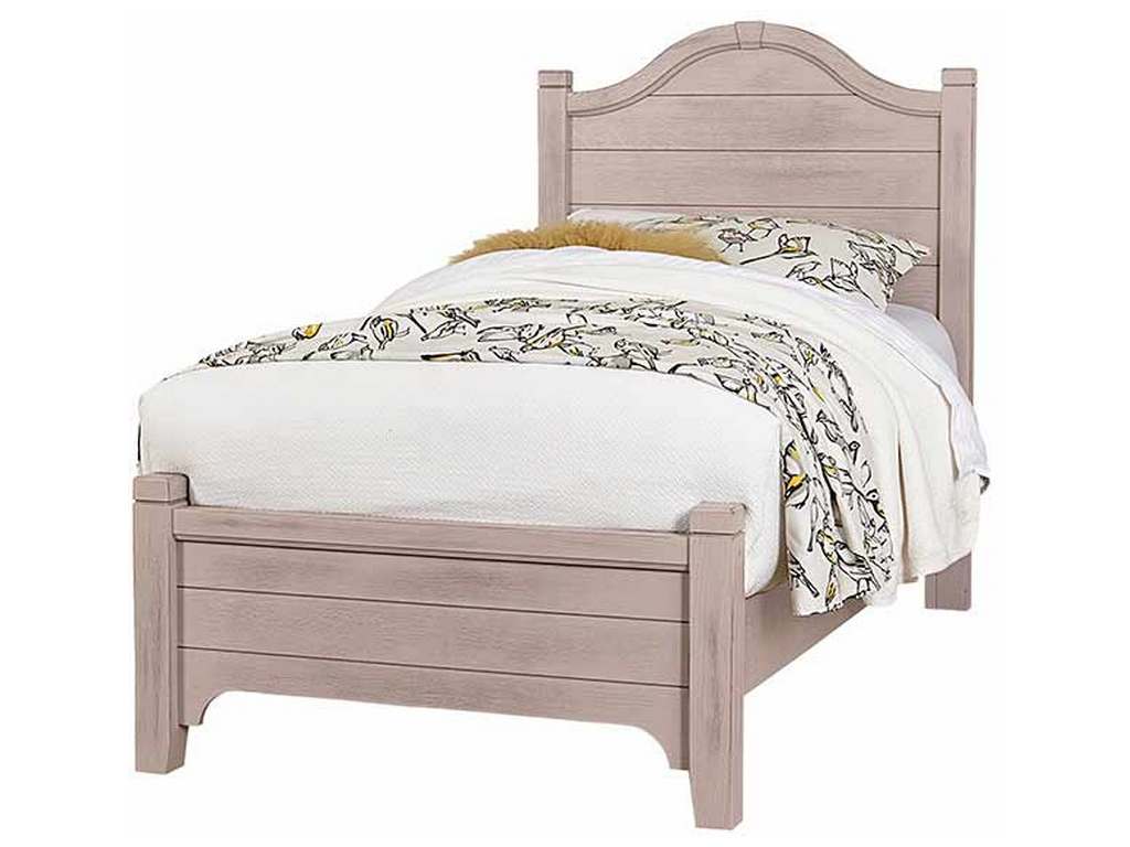 Vaughan Bassett 741-338-833-900 Bungalow Home Twin Arched Bed Dover Grey Two Tone