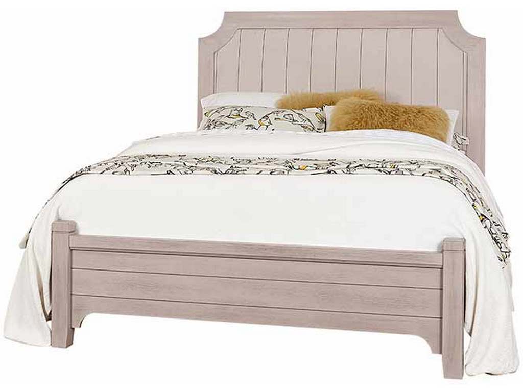 Vaughan Bassett 741-551-855-922 Bungalow Home Queen Upholstered Bed Dover Grey Two Tone