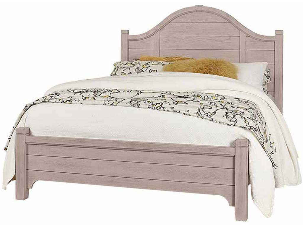 Vaughan Bassett 741-558-855-922 Bungalow Home Queen Arched Bed Dover Grey Two Tone