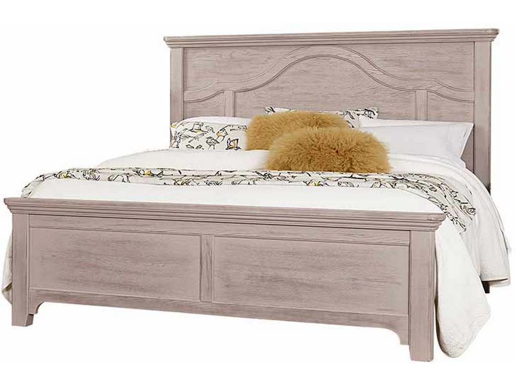 Vaughan Bassett 741-559-955-922 Bungalow Home Queen Mantel Bed Dover Grey Two Tone