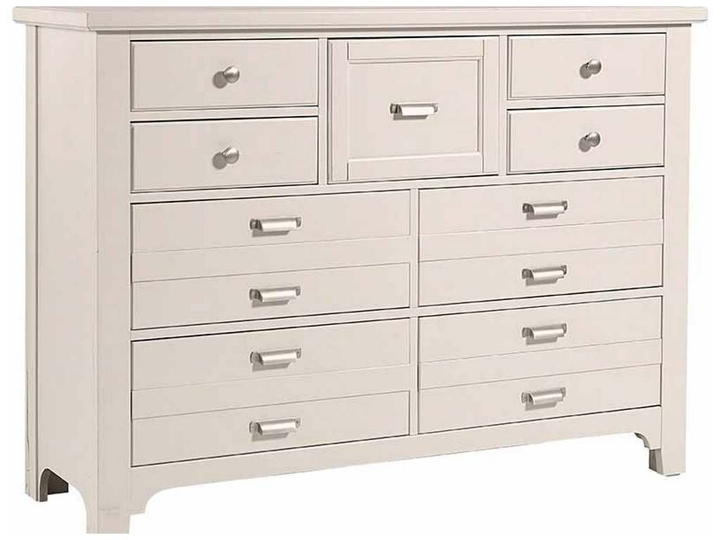 Vaughan Bassett 744-002 Bungalow Home Master Dresser 9 Drawer Lattice