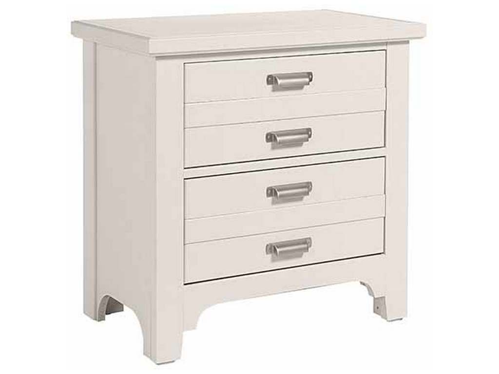 Vaughan Bassett 744-227 Bungalow Home Night Stand 2 Drawer Lattice