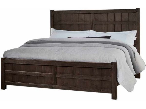 Vaughan Bassett 750-559-955-922 Dovetail Queen Board and Batten Bed Java