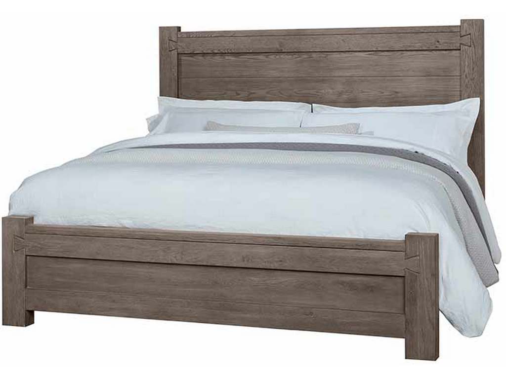 Vaughan Bassett 751-558-855-922 Dovetail Queen Poster Bed with Poster FB Mystic Grey