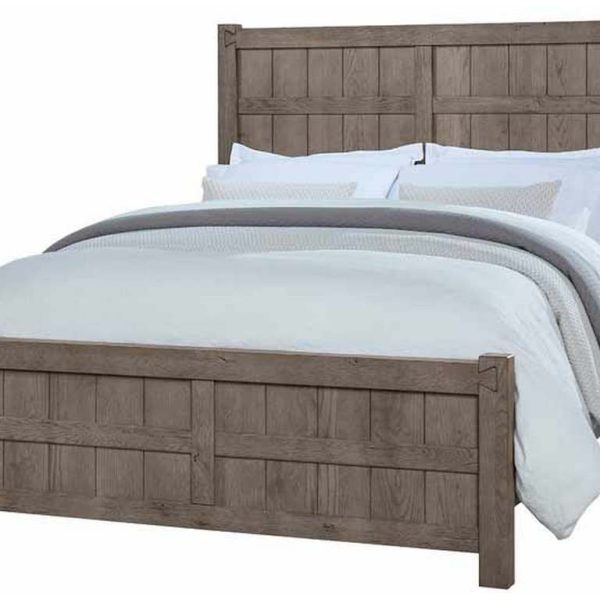 Vaughan Bassett 751-669-966-922-MS2 Dovetail King Board and Batten Bed Mystic Grey