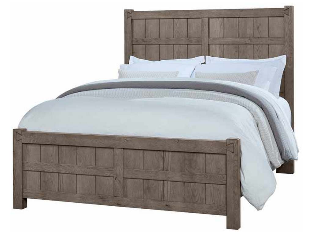 Vaughan Bassett 751-669-966-922-MS2 Dovetail King Board and Batten Bed Mystic Grey