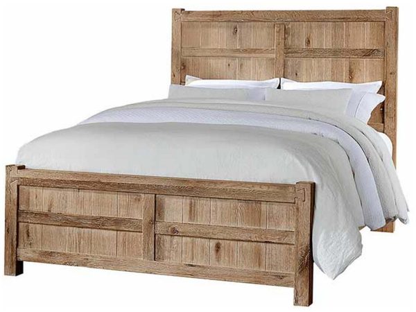 Vaughan Bassett 754-559-955-922 Dovetail Queen Board and Batten Bed Sun Bleached White