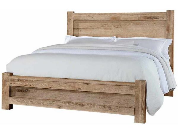 Vaughan Bassett 754-558-855-922 Dovetail Queen Poster Bed with Poster FB Sun Bleached White