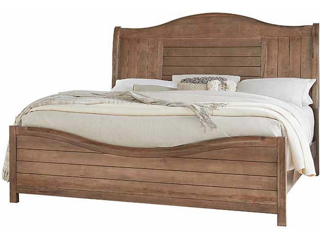 Vaughan Bassett 800-553-355-922 Cool Farmhouse Queen Sleigh Bed Natural