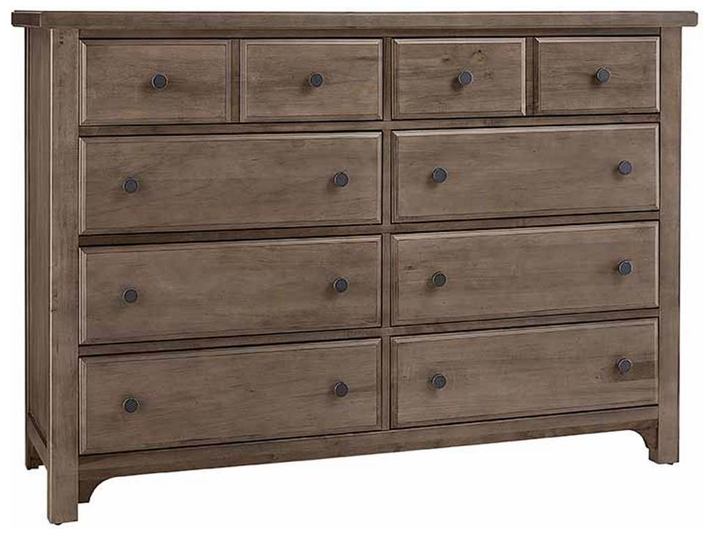 Vaughan Bassett 801-002 Cool Farmhouse Dresser 8 Drawer Grey