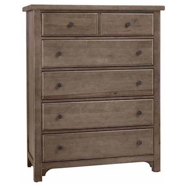Vaughan Bassett 801-115 Cool Farmhouse Chest 5 Drawer Grey