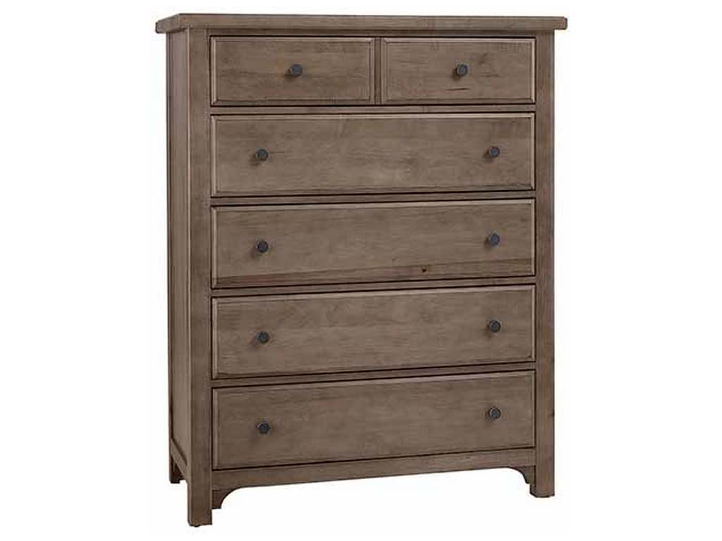 Vaughan Bassett 801-115 Cool Farmhouse Chest 5 Drawer Grey Vaughan Bassett 801-115 Cool Farmhouse Chest 5 Drawer Grey
