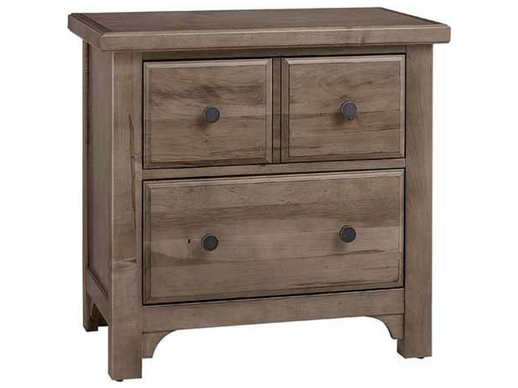 Vaughan Bassett 801-227 Cool Farmhouse Night Stand 2 Drawer Grey