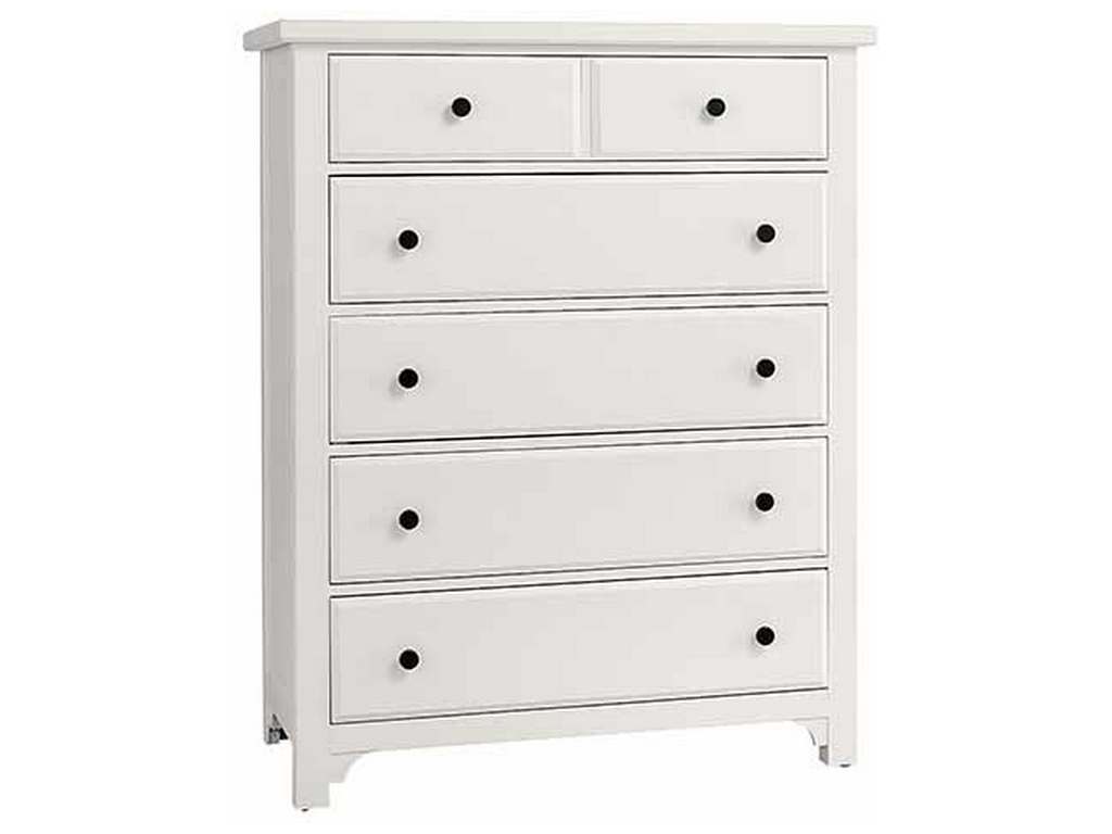 Vaughan Bassett 804-115 Cool Farmhouse Chest 5 Drawer Soft White