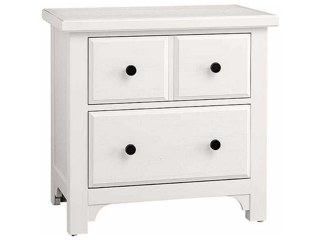 Vaughan Bassett 804-227 Cool Farmhouse Night Stand 2 Drawer Soft White