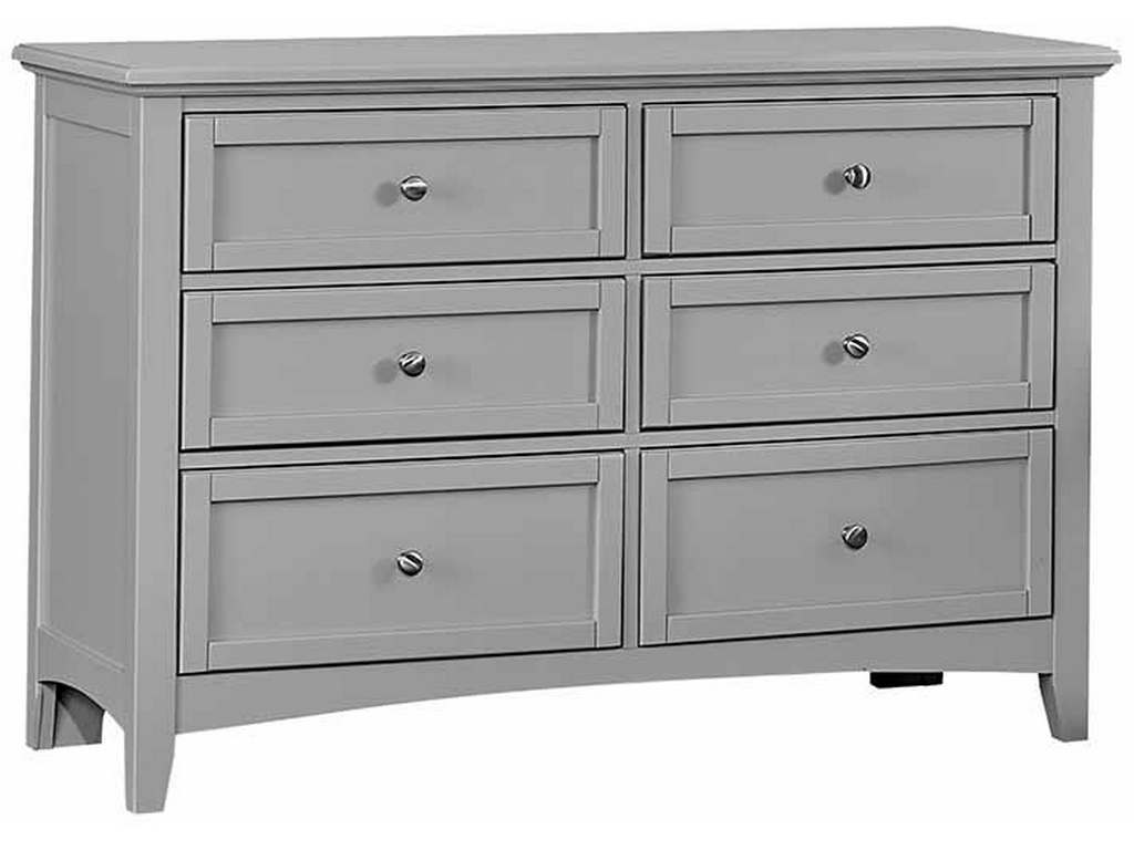 Vaughan Bassett BB26-001 Bonanza 6 Drawer Studio Dresser Gray Vaughan Bassett BB26-001 Bonanza 6 Drawer Studio Dresser Gray