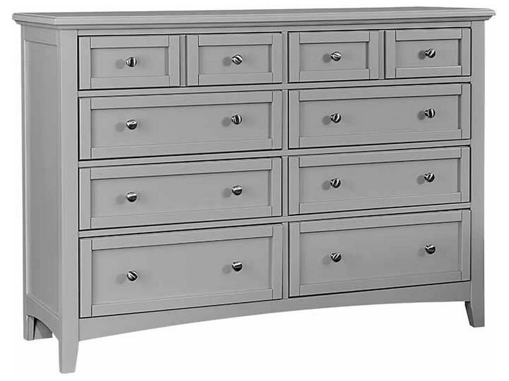 Vaughan Bassett BB26-002 Bonanza 8 Drawer Storage Dresser Gray
