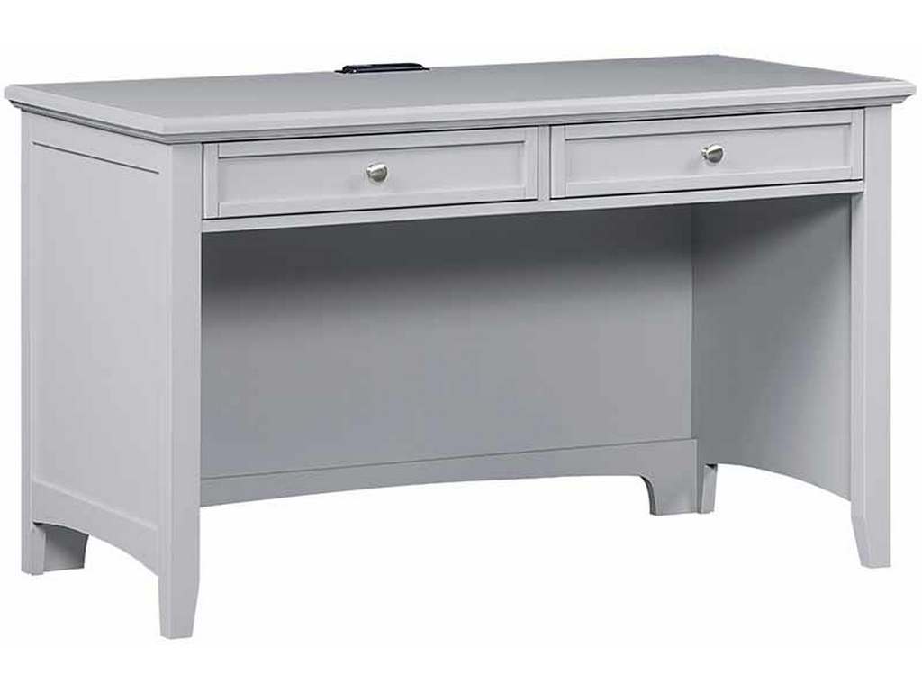 Vaughan Bassett BB26-778 Bonanza 2 Drawer Laptop Tablet Desk with Charging Station Gray Vaughan Bassett BB26-778 Bonanza 2 Drawer Laptop Tablet Desk with Charging Station Gray