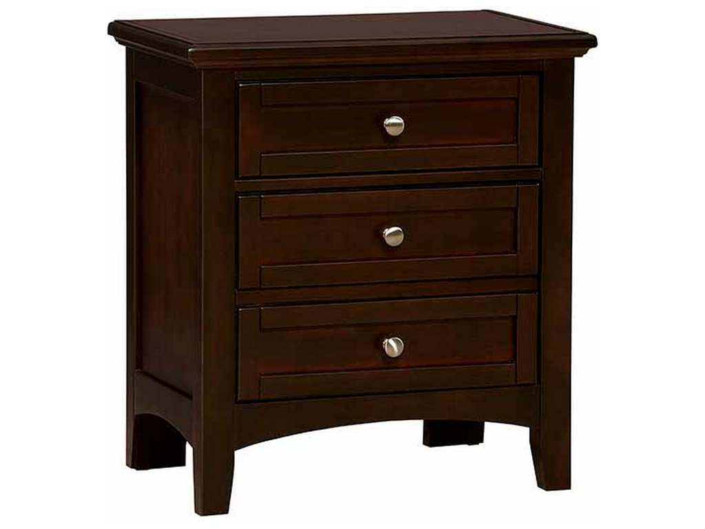 Vaughan Bassett BB27-226 Bonanza 2 Drawer Nightstand Merlot