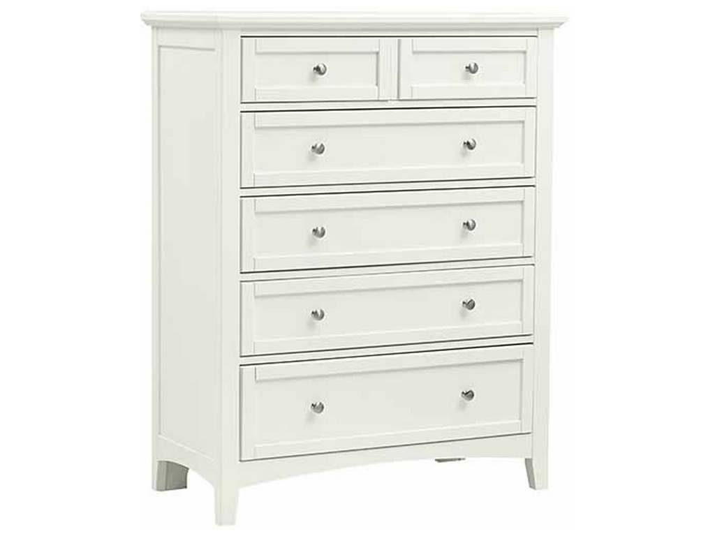 Vaughan Bassett BB29-115 Bonanza 5 Drawer Storage Chest White