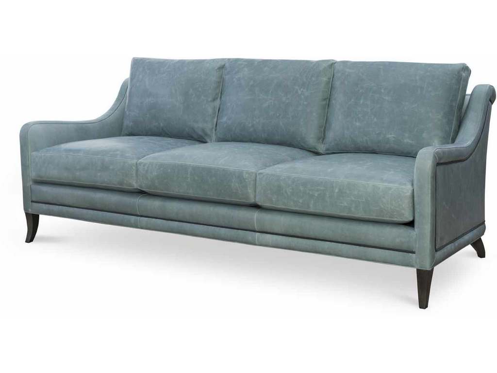 Wesley Hall L2042-86  Halsted Leather Sofa