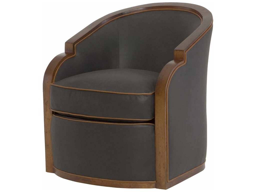 Wesley Hall PL608  Peter Jacob Gracious Leather Swivel Chair