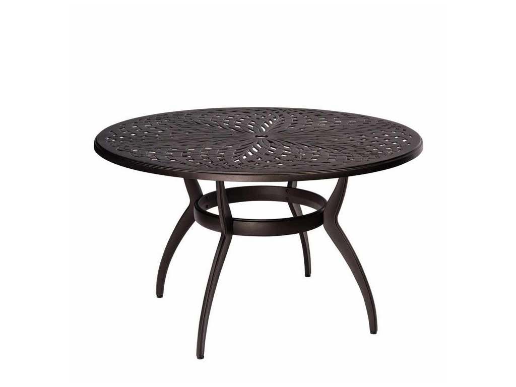 Woodard 7U48BT  Round Umbrella Dining Table