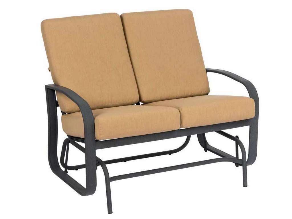 Woodard 2EM473 Cayman Isle Cushion Love Seat Glider