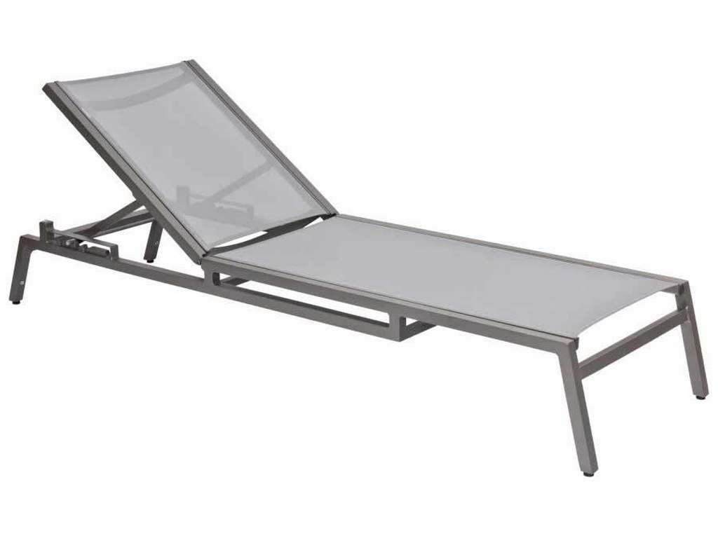 Woodard 570470 Palm Coast Sling Adjustable Chaise Lounge Stackable