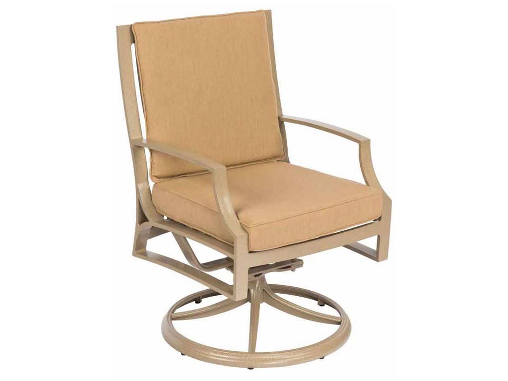 Woodard 1X0472SB Seal Cove Swivel Dining Arm Chair with Optional back cushion Woodard 1X0472SB Seal Cove Swivel Dining Arm Chair with Optional back cushion